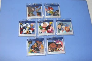 "DISNEY 100" 7 Acrylic Keychain Alice in Wonderland Encanto Frozen Moana Etc Set - Picture 1 of 9