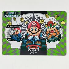 Super Mario Kart Card No20 Star Mario Bowser Banpresto Japan 1993 Vintage