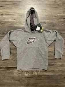 Kids Nike Hoodie Sweater Gray XS Unisex Boys Girls - Picture 1 of 2