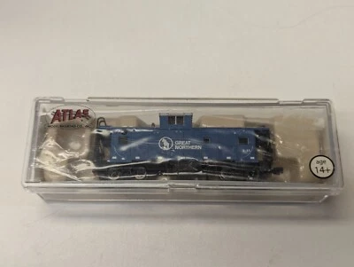 Rare Atlas N Scale Blue & Silver Standard Cupola Caboose Great Northern #X-65 - Image 1 of 4