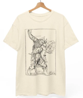 Werewolf Shirt Lycanthrope Medieval Art Vintage T-shirt Unisex tee - Image 1 of 4