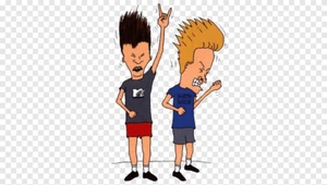 Pegatina troquelada de vinilo Bevis & Butthead - Imagen 1 de 1