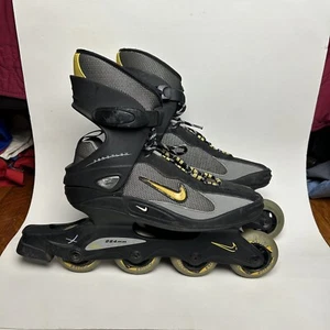 Vintage 90s Nike Air Zoom Carbon Inline Skates Streethockey Black Yellow Gr. 8,5 - Bild 1 von 12