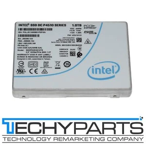 Unidad de estado sólido Intel DC P4510 SSD 1 TB NVMe U.2 PCIe 3D TLC SSDPE2KX010T8 - Imagen 1 de 4