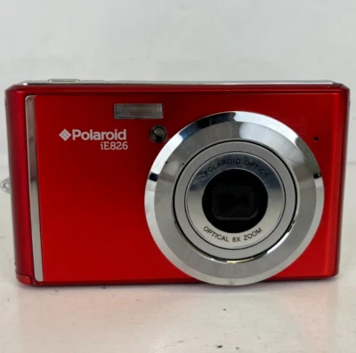 Polaroid iE826 Digital Camera - Red - UNTESTED - Image 1 of 4