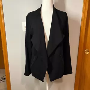 Majestic Paris for Neiman Marcus black open front cardigan jacket soft touch siz - Picture 1 of 8