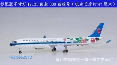 1:135 China Southern Airways Airlines Passenger Airplane Aircraft Model NO Light - Image 1 of 4