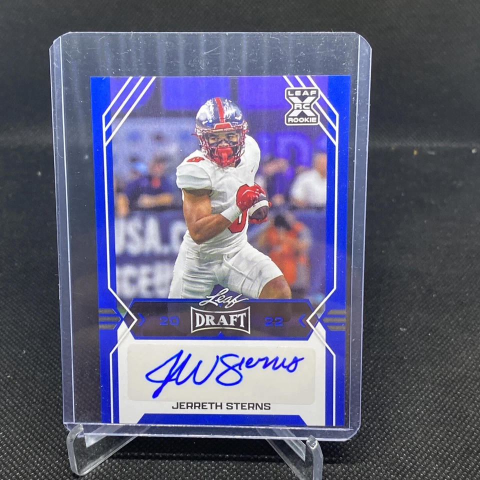 2022 Leaf Draft Jerreth Sterns XRC Blue Auto RC #BA-JS1 - Image 1 of 1