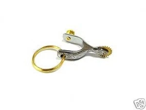 Formay 169909 western NP etched spur key chain app. 2"x1" ,cowboy - Picture 1 of 6