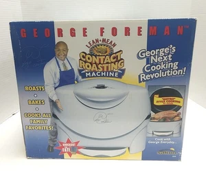 NEW George Foreman Lean Mean Contact Roasting Machine Roaster Model GV5 Salton - Picture 1 of 10