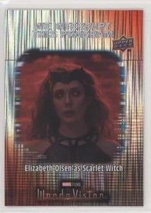 2022 UD MARVEL STUDIOS WANDAVISION THIS PROGRAM ELIZABETH OLSEN SCARLET WITCH - Picture 1 of 2