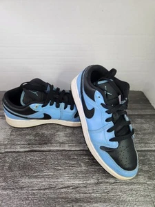 Size 5 - Air Jordan 1 Low University Blue Black - Picture 1 of 12