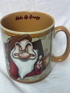 Disney Wake Up Grumpy Jumbo Oversized Coffee Mug 26 Oz Snow White Seven Dwarfs - Picture 1 of 3