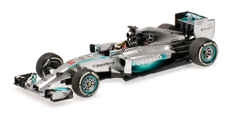 Mini Champs 1/43 Mercedes AMG Petronus F1 Team W05 2014 F1 vencedor do GP do Bahrein - Imagem 1 de 1