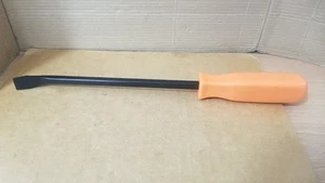 12" gebogene Klinge orange Schraubendreher Griff Hebeleisen Werkzeug, sehr guter Zustand - Bild 1 von 12