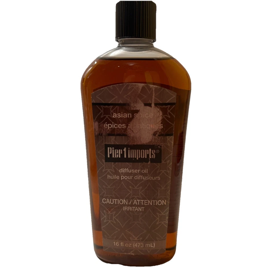 Pier 1 Imports ASIAN SPICE Reed Diffuser Oil Refill 16 oz Brand New Discontinued - Image 1 of 3