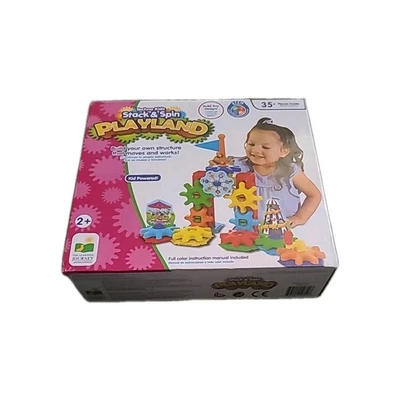 Stack & Spin Playland Techno Kids Build Your Own Structure That Moves Brand New - Image 1 of 2