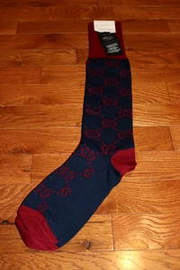 BNWT Gucci GG Pattern Cotton Blend Socks Size Large MSRP $270!! - Picture 1 of 9