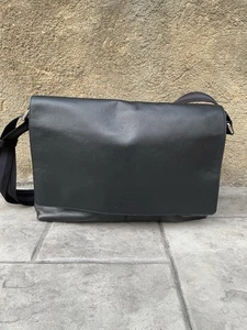 COACH Sullivan Leather Messenger Bag F71726 in Black - Picture 1 of 5
