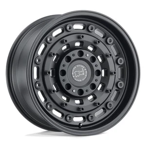SET OF FOUR 16" BLACK RHINO ARSENAL BLACK ALLOY WHEELS - MERCEDES SPRINTER - Picture 1 of 3