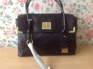 NUEVO ⭐️⭐️BIBA⭐️⭐️️ Bolso de Mano de Cuero LAGARTO DE FE⭐️⭐️ NUEVO CON ETIQUETAS - Imagen 1 de 9