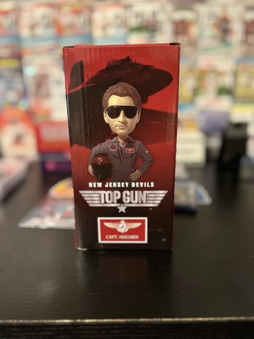 Nico Hischier Top Gun maverick Bobblehead Unopened mint condition Rare Cover