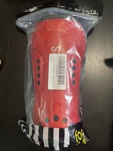ANTOYO RED YOUTH SOCCER SHIN GUARDS SIZE LARGE-FREE SHIPPING - Picture 1 of 1