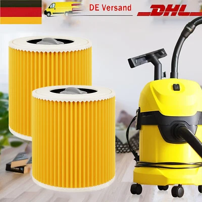 2X Patronen-Filter für Kärcher WD 2, WD 3, WD 3 Premium, WD 3 P Extension Kit