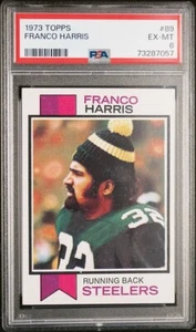 1973 Topps #89 Franco Harris RC PSA 6 Pittsburgh Steelers HOF Penn State - Foto 1 di 1