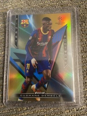 2020-21 Topps Finest UCL Finest Footwork Gold Refractor /50 Ousmane Dembele 🔥📈 - Image 1 of 4
