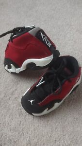Nike Air Jordan 14 Retro Black / Gym Red / White 312093-006 Toddler Size 7C