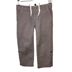 Janie And Jack Convertible Pants Size 4 Roll Up Gray Classic Beach Comber Preppy - Picture 1 of 9