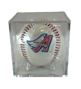 Los Angeles LA Angels Baseball and Display Case Team Logo Rawlings Baseball - Picture 1 of 2