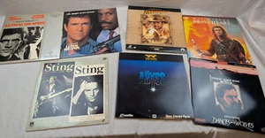 Lot 6 Action Laserdisc Movies - Lethal Weapon 1/2 Abyss Braveheart Indiana Jones - Imagen 1 de 7