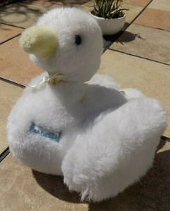 Les Petits Applause Vtg White Plush Duck Musical Wind Up "Fiddler on the Roof" - Picture 1 of 7