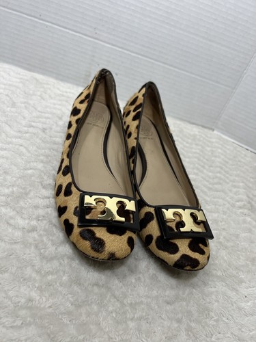 Pompa logo capelli di polpaccio donna Tory Burch Gigi 5 5 milioni in tacchi punta tonda leopardata $328