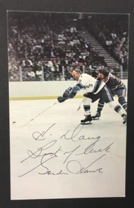 Gordie Howe Autographed Houston Aeros Photo Postcard  WHA Hockey JSA - Picture 1 of 4