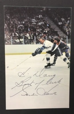 Gordie Howe Autographed Houston Aeros Photo Postcard  WHA Hockey JSA - Image 1 of 4