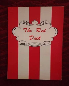 Vintage Menu THE RED DECK Charter House Motor Hotel Braintree MA  - Picture 1 of 2