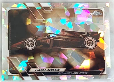 2021 Topps Chrome F1 Sapphire Liam Lawson Negative #/100 RC Formula 1 - Image 1 of 2