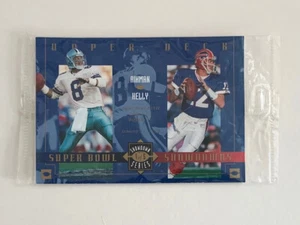1993 Upper Deck Super Bowl Showdowns Series #1 Troy Aikman Jim Kelly NEW Sealed - Picture 1 of 1