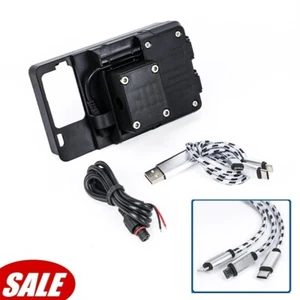 For Honda XL750 Transalp 700 USB Charger Mobile Phone GPS Sat Nav Mount Bracket - Picture 1 of 13