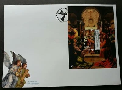 [SJ] Portugal The Word & The Image 2012 Angel Christian Religion Painting (FDC) - Image 1 of 4