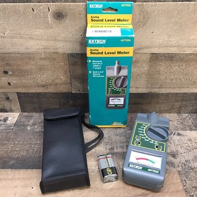 Extech 407703A Analog Sound Level Meter w/Case 54-126 Decibel *Unused Open Box* - Image 1 of 4