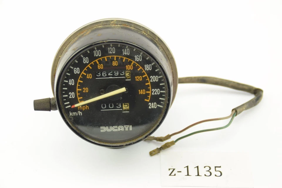 Ducati Pantah 350 XL - velocímetro Foto 1 de 2