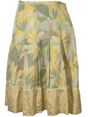 SIGRID OLSON Multicolor Pastel Floral Pleated Silk Blend Skirt Women’s Size 4 - Image 1 of 4