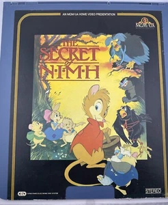 Disque vidéo The Secret of Nimh CED MGM/UA Don Bluth film Shannen Dougherty non testé - Photo 1/12