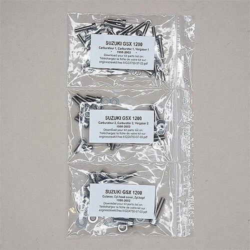 SUZUKI GSX 1200 INAZUMA 1997-2003 carburador Inbus juego de tornillos inoxidable n.º 1 Foto 1 de 1