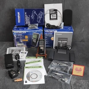 Olympus DS-5000 Dictador Manual Profesional + AS-2400 Transcription Kit Excelente Estado - Imagen 1 de 23