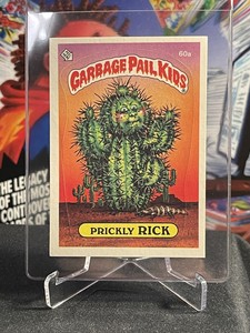1985 Topps 2nd Series Garbage Pail Kids #60a Prickly Rick Os2 MATTE Tessie Back